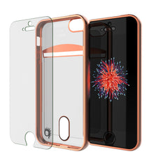 Load image into Gallery viewer, iPhone SE/5S/5 Case, PUNKCASE® LUCID Rose Gold Series | Card Slot | Screen Protector | Ultra fit (Color in image: Rose Gold)