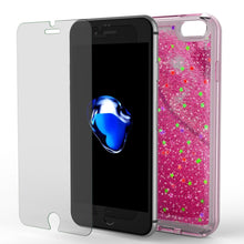 Cargar imagen en el visor de la galería, iPhone SE (4.7") Case, PunkCase LIQUID Pink Series, Protective Dual Layer Floating Glitter Cover (Color in image: gold)