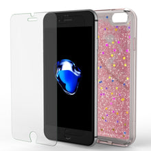 Cargar imagen en el visor de la galería, iPhone SE (4.7") Case, PunkCase LIQUID Rose Series, Protective Dual Layer Floating Glitter Cover (Color in image: teal)