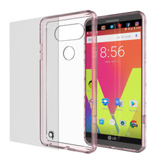Cargar imagen en el visor de la galería, LG v20 Case Punkcase® LUCID 2.0 Crystal Pink Series w/ PUNK SHIELD Glass Screen Protector | Ultra Fit (Color in image: crystal black)