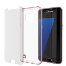 Cargar imagen en el visor de la galería, S7 Edge Case Punkcase® LUCID 2.0 Crystal Pink Series w/ PUNK SHIELD Screen Protector | Ultra Fit (Color in image: crystal pink)