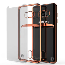 Load image into Gallery viewer, Galaxy S8 Case, PUNKCASE® LUCID Rose Gold Series | Card Slot | SHIELD Screen Protector (Color in image: Gold)