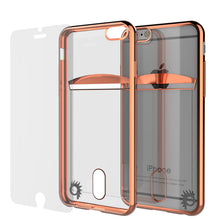 Cargar imagen en el visor de la galería, iPhone 6s/6 Case, PUNKCASE® LUCID Rose Gold Series | Card Slot | SHIELD Screen Protector | Ultra fit (Color in image: Gold)