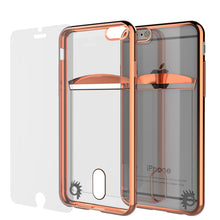 Cargar imagen en el visor de la galería, iPhone 6s+ Plus/6+ Plus Case, PUNKCASE® LUCID Rose Gold Series | Card Slot | SHIELD Screen Protector (Color in image: Gold)