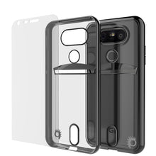 Cargar imagen en el visor de la galería, LG G5 Case, PUNKCASE® Black LUCID Series | Card Slot | PUNK SHIELD Screen Protector | Ultra Fit (Color in image: Balck)