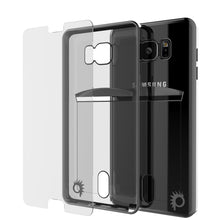 Cargar imagen en el visor de la galería, Galaxy Note 5 Case, PUNKCASE® LUCID Black Series | Card Slot | SHIELD Screen Protector | Ultra fit (Color in image: Balck)