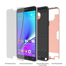 Cargar imagen en el visor de la galería, Galaxy Note 5 Case PunkCase SLOT Rose Series Slim Armor Soft Cover Case w/ Tempered Glass (Color in image: White)