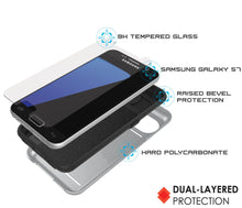 Load image into Gallery viewer, Galaxy s7 Case PunkCase CLUTCH Silver Series Slim Armor Soft Cover Case w/ Tempered Glass (Color in image: Gold)