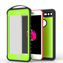 Cargar imagen en el visor de la galería, iPhone 7+ Plus Waterproof Case, Punkcase ALPINE Series, Light Green | Heavy Duty Armor Cover (Color in image: black)