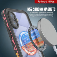 Cargar imagen en el visor de la galería, Funda impermeable para iPhone 16+ Plus, Punkcase SpikeStar Pink Series | Funda fina de 2 m sumergible IP68