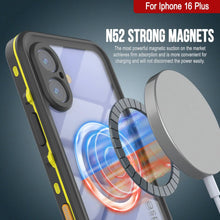 Cargar imagen en el visor de la galería, Funda impermeable para iPhone 16+ Plus, Punkcase SpikeStar Yellow Series | Funda fina de 2 m sumergible IP68