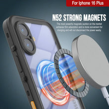 Cargar imagen en el visor de la galería, Funda impermeable para iPhone 16+ Plus, Punkcase SpikeStar Black Series | Ajuste fino, 2 m, sumergible, IP68