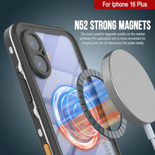 Cargar imagen en el visor de la galería, Funda impermeable para iPhone 16+ Plus, Punkcase SpikeStar White Series | Funda fina de 2 m sumergible IP68