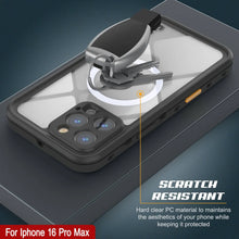 Cargar imagen en el visor de la galería, Funda impermeable para iPhone 16 Pro Max, Punkcase SpikeStar Black Series | Ajuste fino, 2 m, sumergible, IP68
