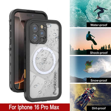 Cargar imagen en el visor de la galería, Funda impermeable para iPhone 16 Pro Max, Punkcase SpikeStar Black Series | Ajuste fino, 2 m, sumergible, IP68