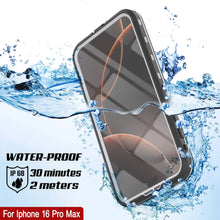 Cargar imagen en el visor de la galería, Funda impermeable para iPhone 16 Pro Max, Punkcase SpikeStar White Series | Funda fina de 2 m sumergible IP68