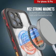 Cargar imagen en el visor de la galería, Funda impermeable para iPhone 16 Pro, Punkcase SpikeStar Red Series | Funda fina de 2 m sumergible IP68