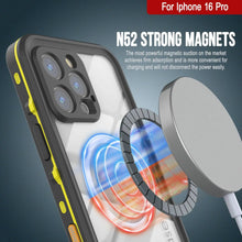 Cargar imagen en el visor de la galería, Funda impermeable para iPhone 16 Pro, Punkcase SpikeStar Yellow Series | Funda fina de 2 m sumergible IP68