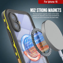 Cargar imagen en el visor de la galería, Funda impermeable para iPhone 16, Punkcase SpikeStar Orange Series | Funda fina de 2 m sumergible IP68