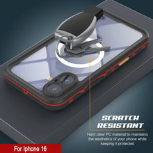 Cargar imagen en el visor de la galería, Funda impermeable para iPhone 16, Punkcase SpikeStar Red Series | Funda fina de 2 m sumergible IP68