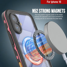 Cargar imagen en el visor de la galería, Funda impermeable para iPhone 16, Punkcase SpikeStar Pink Series | Funda fina de 2 m sumergible IP68