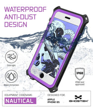 Cargar imagen en el visor de la galería, iPhone 6S/6 Waterproof Case, Ghostek® Nautical Purple Series| Underwater | Aluminum Frame (Color in image: Green)