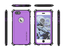 Cargar imagen en el visor de la galería, iPhone 6S/6 Waterproof Case, Ghostek® Nautical Purple Series| Underwater | Aluminum Frame (Color in image: Black)