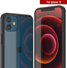 Cargar imagen en el visor de la galería, iPhone 12 Case Punkcase® LUCID 2.0 Black Series w/ PUNK SHIELD Screen Protector | Ultra Fit (Color in image: crystal pink)