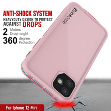 Cargar imagen en el visor de la galería, ANTI-SHOCK SYSTEM 43 HEAVYDUTY DESIGN TO PROTECT hey AGAINST DROPS Meters Drop height 36 Preecton y For Iphone 12 Mini (Color in image: Black)