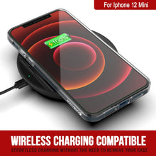 Cargar imagen en el visor de la galería, iPhone 12 Mini Case Punkcase® LUCID 2.0 Clear Series Series w/ PUNK SHIELD Screen Protector | Ultra Fit (Color in image: black)