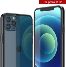 Cargar imagen en el visor de la galería, iPhone 12 Pro Case Punkcase® LUCID 2.0 Crystal Black Series w/ SHIELD Screen Protector | Ultra Fit (Color in image: purple)