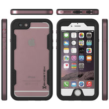 Cargar imagen en el visor de la galería, iPhone 6/6S Waterproof Case, Ghostek Atomic 2.0 Space Pink W/ Attached Screen Protector, Slim Fitted (Color in image: space gray)