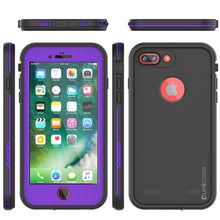 Cargar imagen en el visor de la galería, iPhone 7+ Plus Waterproof Case, Punkcase SpikeStar Purple Series | Thin Fit 6.6ft Underwater IP68 (Color in image: teal)