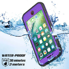 Cargar imagen en el visor de la galería, iPhone 7+ Plus Waterproof Case, Punkcase SpikeStar Purple Series | Thin Fit 6.6ft Underwater IP68 (Color in image: black)