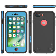 Cargar imagen en el visor de la galería, iPhone 7+ Plus Waterproof Case, Punkcase SpikeStar Light-Blue Series | Thin Fit 6.6ft Underwater IP68 (Color in image: teal)