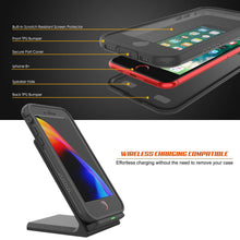 Cargar imagen en el visor de la galería, iPhone 7+ Plus Waterproof Case, Punkcase SpikeStar Black Series | Thin Fit 6.6ft Underwater IP68 (Color in image: light blue)