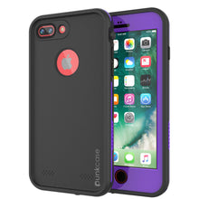 Cargar imagen en el visor de la galería, iPhone 7+ Plus Waterproof Case, Punkcase SpikeStar Purple Series | Thin Fit 6.6ft Underwater IP68 (Color in image: purple)