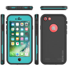 Cargar imagen en el visor de la galería, iPhone 7 Waterproof Case, Punkcase SpikeStar Teal Series | Thin Fit 6.6ft Underwater IP68 (Color in image: red)