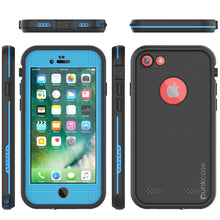Cargar imagen en el visor de la galería, iPhone 7 Waterproof Case, Punkcase SpikeStar Light-Blue Series | Thin Fit 6.6ft Underwater IP68 (Color in image: teal)