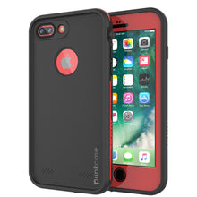 Cargar imagen en el visor de la galería, iPhone 8+ Plus Waterproof Case, Punkcase SpikeStar Red Series | Thin Fit 6.6ft Underwater IP68 (Color in image: red)