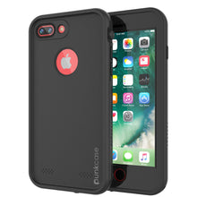 Cargar imagen en el visor de la galería, iPhone 8+ Plus Waterproof Case, Punkcase SpikeStar Black Series | Thin Fit 6.6ft Underwater IP68 (Color in image: black)