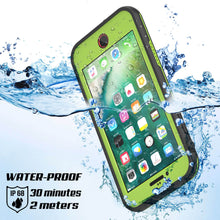 Cargar imagen en el visor de la galería, iPhone 8+ Plus Waterproof Case, Punkcase SpikeStar Light-Green Series | Thin Fit 6.6ft Underwater IP68 (Color in image: black)