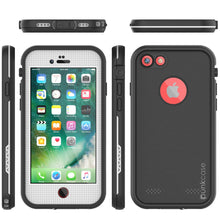 Cargar imagen en el visor de la galería, iPhone 8 Waterproof Case, Punkcase SpikeStar White Series | Thin Fit 6.6ft Underwater IP68 (Color in image: teal)