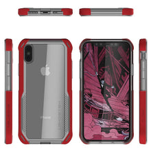 Cargar imagen en el visor de la galería, iPhone Xs Max Case, Ghostek Cloak 4 Series for iPhone Xs Max / iPhone Pro Case | RED-CLEAR (Color in image: Blue-Gold)