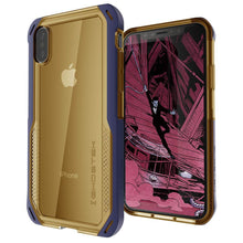 Cargar imagen en el visor de la galería, iPhone Xs Max Case, Ghostek Cloak 4 Series for iPhone Xs Max / iPhone Pro Case | BLUE-GOLD (Color in image: Blue-Gold)