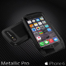 Cargar imagen en el visor de la galería, iPhone 6s/6 Case, Punkcase Metallic PRO Black Series Cover W/ Attached Screen Protector | Touch-ID (Color in image: Neon)
