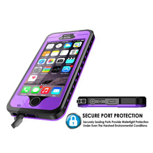 Cargar imagen en el visor de la galería, iPhone 5S/5 Waterproof Case, PunkCase StudStar Purple Case Water/Shock/Dirt Proof | Lifetime Warranty (Color in image: pink)