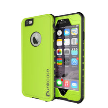 Cargar imagen en el visor de la galería, iPhone 6S+/6+ Plus Waterproof Case, PUNKcase StudStar Light Green w/ Attached Screen Protector (Color in image: black)
