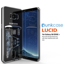 Load image into Gallery viewer, LUCID for Galaxy S8 EDGE + New look design featuring soft clear material and card slot.