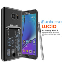 Cargar imagen en el visor de la galería, Galaxy Note 5 Case, PUNKCASE® LUCID Black Series | Card Slot | SHIELD Screen Protector | Ultra fit (Color in image: Gold)